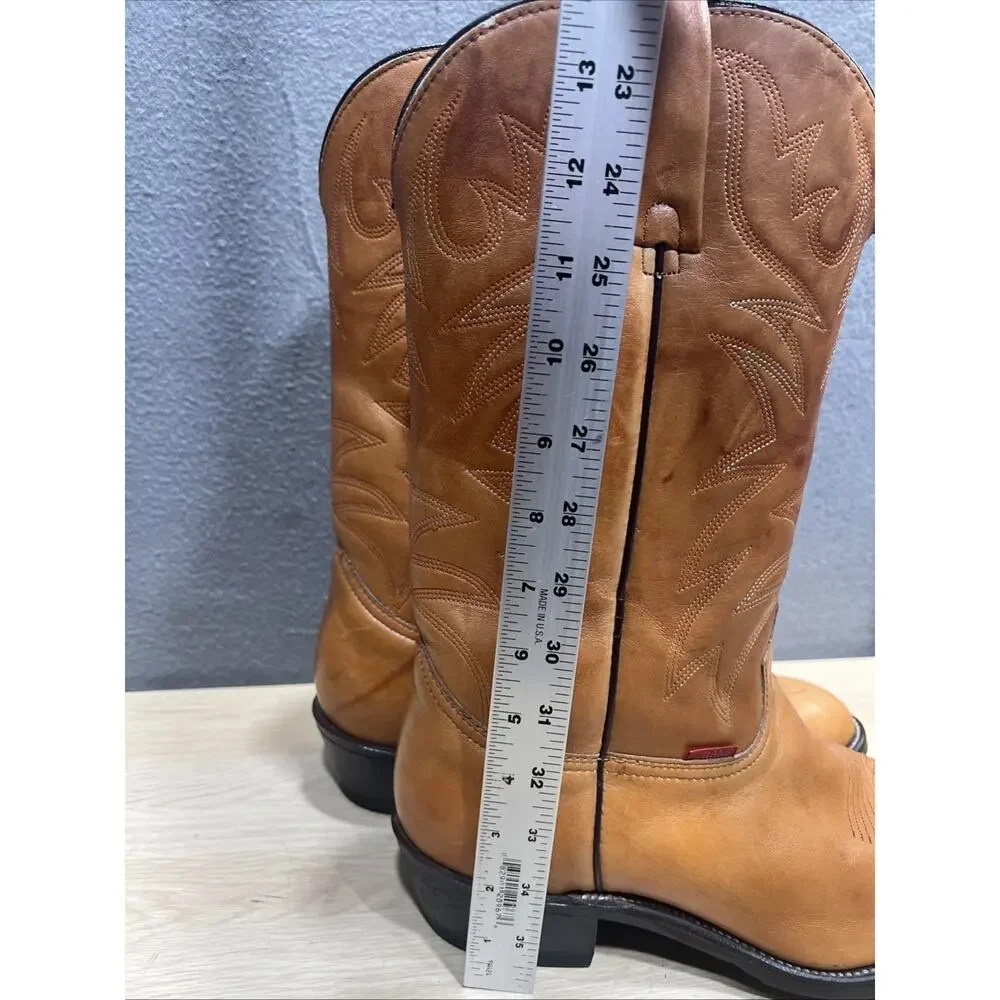 Durango Western Ranch Riding Distress Mens Boots Brown Size 10.5 EE